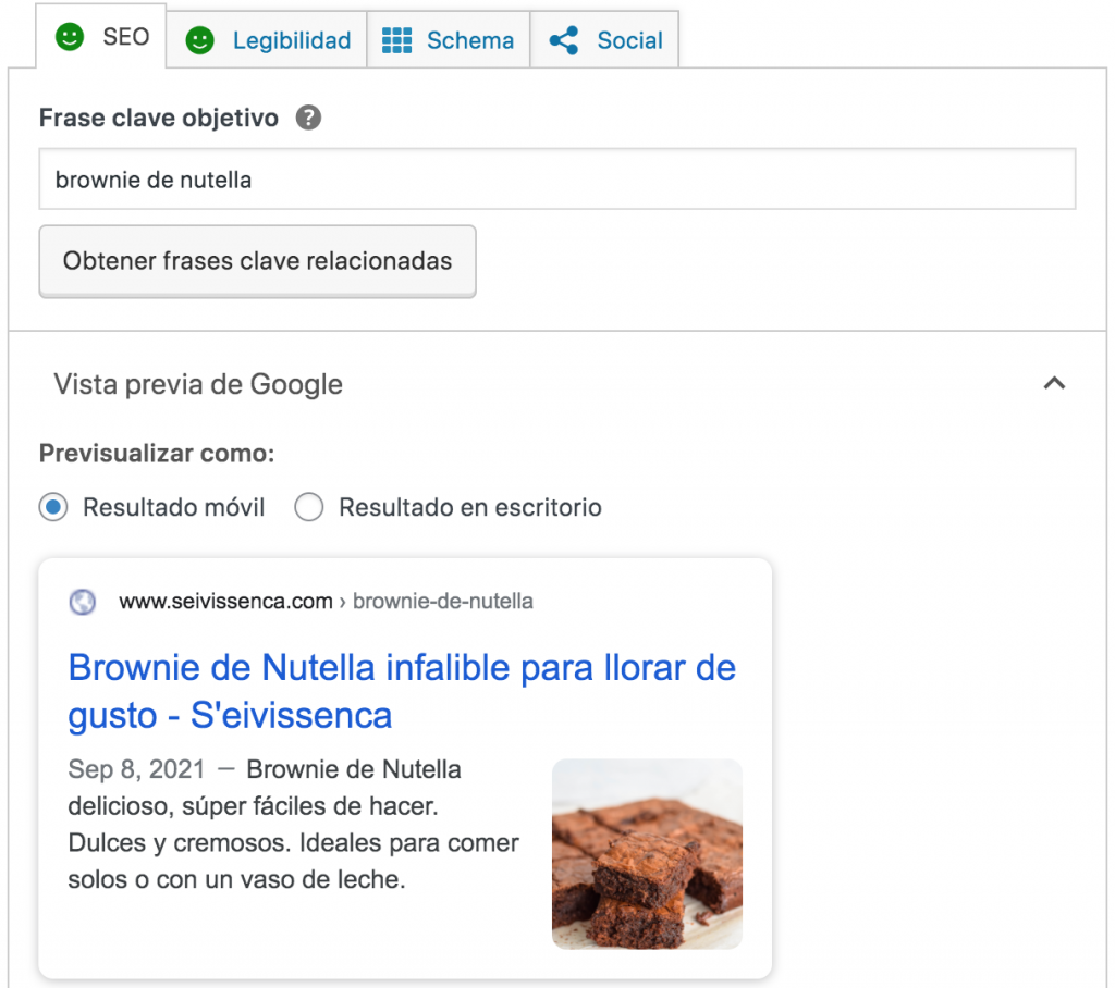 Ejemplo SEO by Yoast