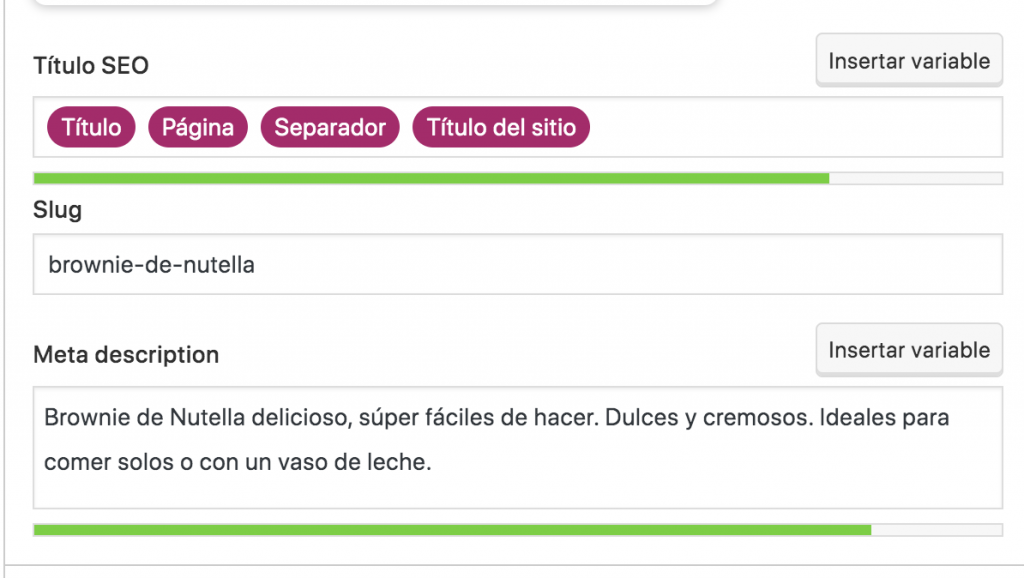 Ejemplo SEO by Yoast